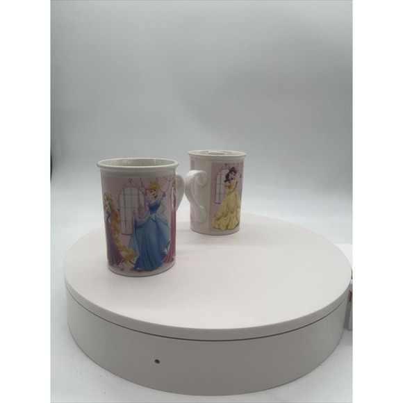 Disney 2012 Frankford Candy Children's Princess Mugs/Cups Pastel Colors (2) - Picture 5 of 8